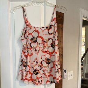 The Limited Floral Camisole in Pink and Orange